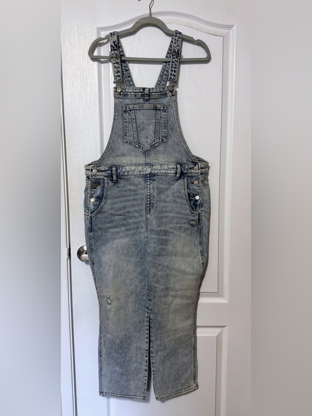 Old Navy Light Blue Denim Overall Dress -16P